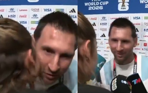 Bị đồn có tình ý với nữ phóng viên, Messi nói thẳng một câu làm tất cả bật cười