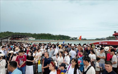 Đặc khu Cô Tô bố trí 10 chuyến tàu đưa du khách trở về đất liền sau bão số 1