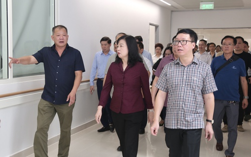 Bộ trưởng Bộ Y tế kiểm tra công tác chuẩn bị trước ngày khai trương Bệnh viện Hữu nghị Việt Đức cơ sở Ninh Bình