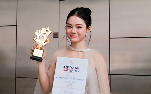 Ca sĩ trẻ Anh Thư giành giải Vàng tại Asia Arts Festival 2026