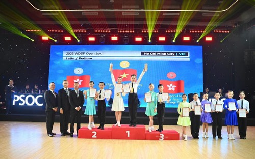 Hai VĐV Việt Nam giành 7 HCV tại DanceSport Festival 2026