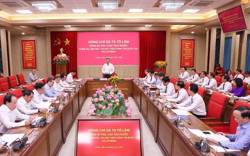 Tổng Bí thư, Chủ tịch nước Tô Lâm: Học viện Chính trị quốc gia Hồ Chí Minh phải là hình mẫu về xây dựng Đảng, kỷ luật, liêm chính học thuật