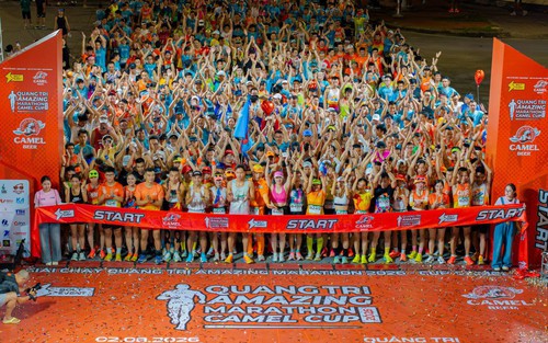Những màn bứt phá ấn tượng trên đường chạy Quảng Trị Amazing Marathon 2026