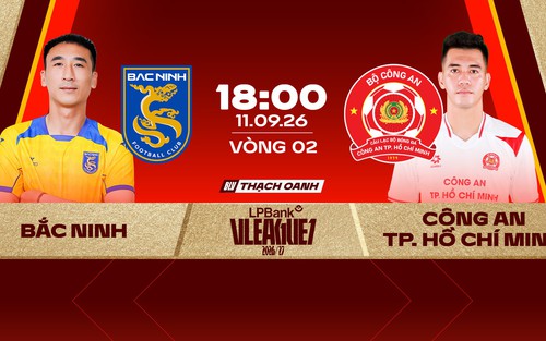 Link xem trực tiếp bóng đá Bắc Ninh vs CATPHCM 18h00 hôm nay, vòng 2 V.League 1