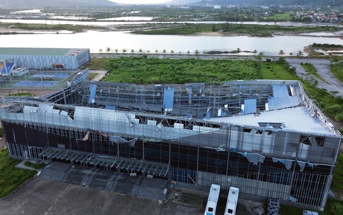 Quảng Ninh: Khôi phục Nhà thi đấu thể thao dưới nước từng bị hư hỏng nặng do bão Yagi