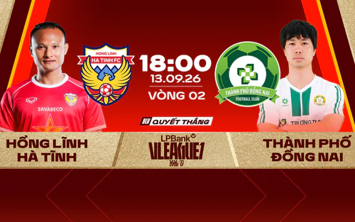 Xem trực tiếp bóng đá Hồng Lĩnh Hà Tĩnh vs Đồng Nai 18h00 hôm nay, vòng 2 V.League 1