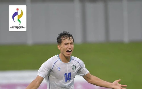 U23 Uzbekistan thắng đậm U23 Philippines, đứng đầu bảng đấu của U23 Việt Nam ở ASIAD 2026