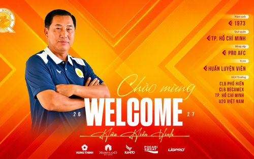 HLV Hứa Hiền Vinh chính thức dẫn dắt Quy Nhơn United