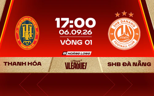 Link xem trực tiếp bóng đá Đông Á Thanh Hóa vs SHB Đà Nẵng 17h hôm nay, V-League 2026/27
