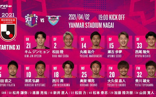 Văn Lâm lên đường, Cerezo Osaka thăng tiến tại J-League 1
