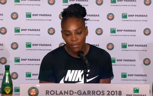 Serena William bất ngờ rút lui khỏi Roland Garros trước trận đấu với Sharapova