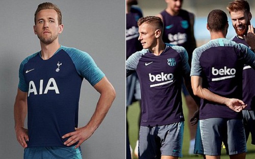 Áo đấu của Tottenham bị chê thậm tệ vì giống… áo tập Barca