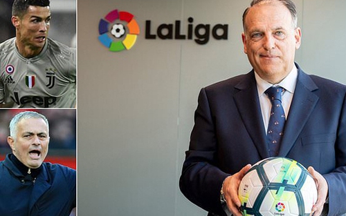Chủ tịch Liga muốn lật đổ Premier League bằng Mourinho và Guardiola, nói không với Ronaldo