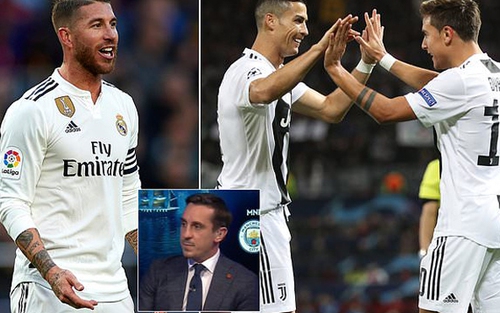 Gary Neville 'đá xoáy' Liverpool khi khen Ramos xứng đáng giành Quả bóng Vàng