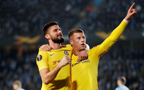 Video Malmo 1-2 Chelsea: Barkley và Giroud giữ lại ghế cho Sarri