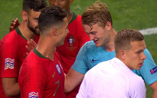 De Ligt SỐC vì Ronaldo công khai rủ rê về Juventus sau chung kết UEFA Nations League