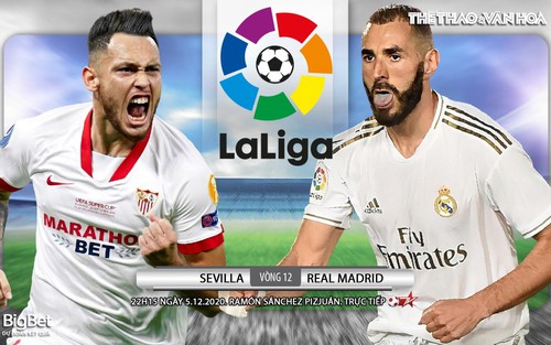 Soi kèo nhà cái Sevilla vs Real Madrid. Trực tiếp Bóng đá Tây Ban Nha