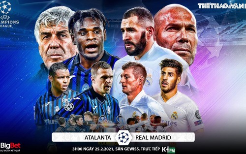 Soi kèo nhà cái Atalanta vs Real Madrid. Lượt đi vòng 1/8 Cúp C1 châu Âu