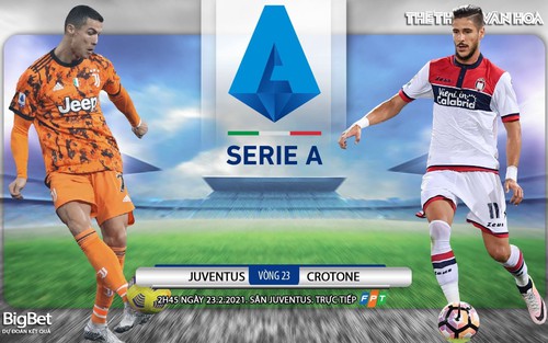 Soi kèo nhà cái Juventus vs Crotone. FPT Play trực tiếp bóng đá Italia Serie A