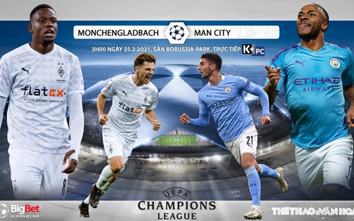 Soi kèo nhà cái Gladbach vs Man City. Lượt đi vòng 1/8 Cúp C1