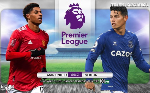 Soi kèo nhà cái MU vs Everton. K+PM trực tiếp bóng đá Ngoại hạng Anh