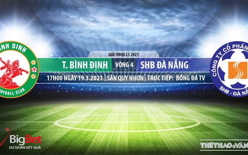 Soi kèo nhà cái Bình Định vs SHB Đà Nẵng. BĐTV trực tiếp bóng đá LS V-League