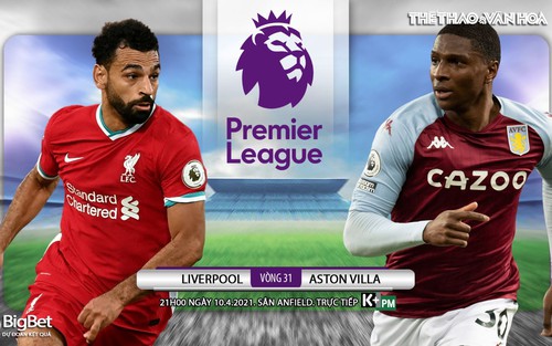 Soi kèo nhà cái Liverpool vs Aston Villa. K+PM trực tiếp bóng đá Ngoại hạng Anh