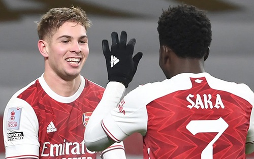Arsenal: Saka và Smith Rowe giờ rất quan trọng với Arteta