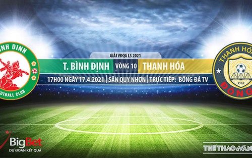 Soi kèo nhà cái Bình Định vs Thanh Hóa. BĐTV trực tiếp vòng 10 V-League 2021