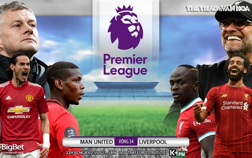 Soi kèo nhà cái MU vs Liverpool. K+, K+PM trực tiếp bóng đá Anh hôm nay