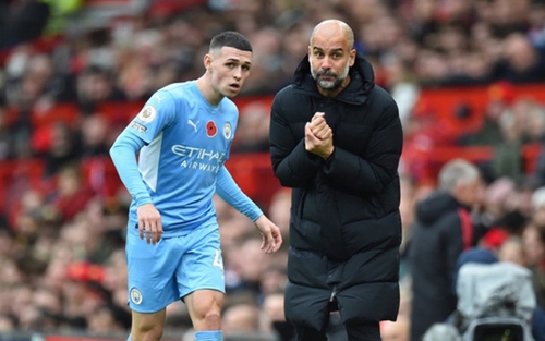 Guardiola giải thích lý do không thay người ở trận thắng MU