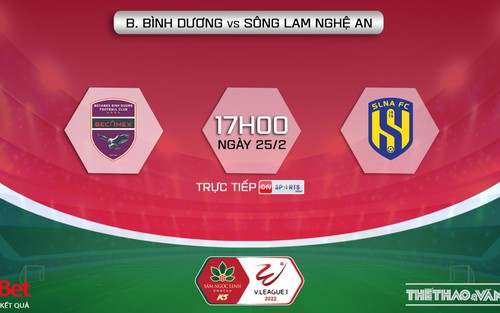 Soi kèo nhà cái Bình Dương vs SLNA. Nhận định, dự đoán bóng đá V-League 2022 (17h00, 25/2)