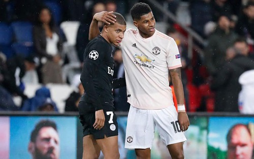 PSG thay Mbappe bằng Rashford