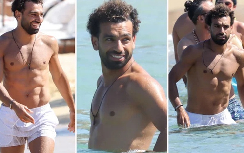 Salah khoe cơ bụng 6 múi sau khi gia hạn với Liverpool