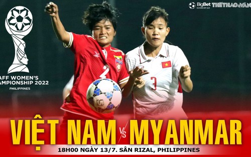 Soi kèo nhà cái nữ Việt Nam vs Myanmar. Nhận định, dự đoán bóng đá nữ Đông Nam Á (18h00, 13/7)