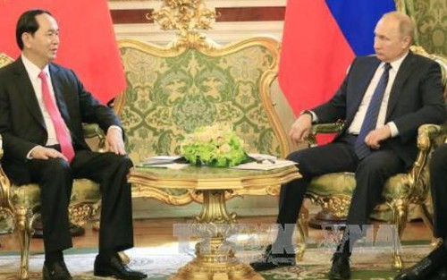 Chủ tịch nước Trần Đại Quang hội đàm với Tổng thống LB Nga Vladimir Putin