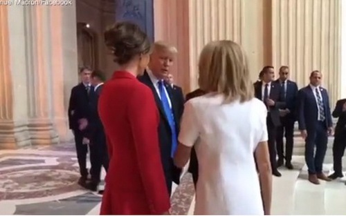 Tổng thống Trump khen Đệ nhất Phu nhân Pháp Brigitte Macron 'tuyệt đẹp'