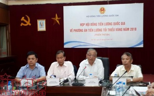 Chốt mức tăng lương tối thiểu vùng năm 2018 là 6,5%