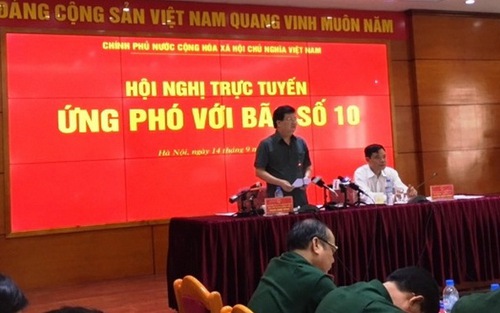 Phó Thủ tướng Trịnh Đình Dũng chỉ đạo họp khẩn cấp ứng phó với cơn bão số 10