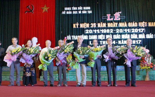 Tỉnh Bắc Giang vinh danh Nhà giáo Nhân dân, Nhà giáo ưu tú