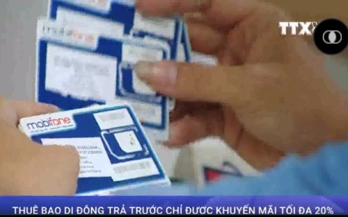 Thuê bao di động trả trước sẽ chỉ được khuyến mại tối đa 20% từ ngày 1/3