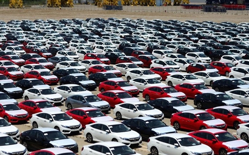Hàng nghìn xe ô tô nhập khẩu từ Thái Lan thuế 0% xếp kín cảng Hải Phòng