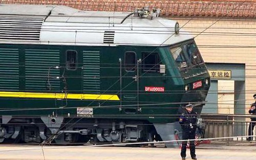 Cận cảnh đoàn tàu bọc thép bí mật chở lãnh đạo Triều Tiên Kim Jong-un