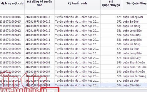 Tuyển sinh trực tuyến vào lớp 1: 28 giây để đăng ký học cho con