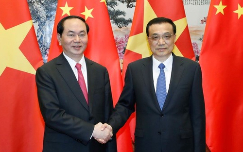 Thủ tướng Trung Quốc Lý Khắc Cường chia buồn việc Chủ tịch nước Trần Đại Quang từ trần