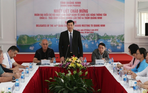 OANA 44: Chủ tịch UBND tỉnh Quảng Ninh tiếp Đoàn Đại biểu các hãng thông tấn OANA