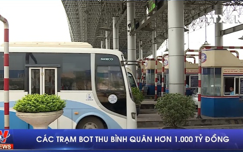 Các trạm BOT thu hơn 1.000 tỷ đồng/tháng