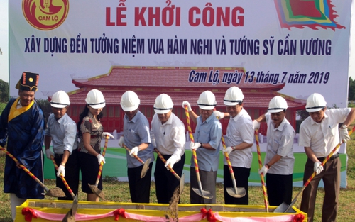 Xây dựng Đền tưởng niệm vua Hàm Nghi tại Di tích Quốc gia Tân Sở