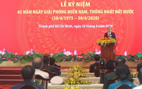 Lễ kỷ niệm 45 năm Ngày Giải phóng miền Nam, thống nhất đất nước tại Thành phố Hồ Chí Minh
