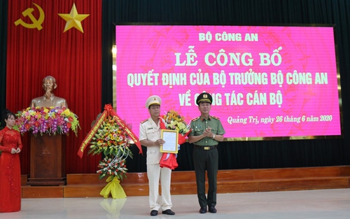 Đại tá Nguyễn Văn Thanh được bổ nhiệm làm Giám đốc Công an tỉnh Quảng Trị